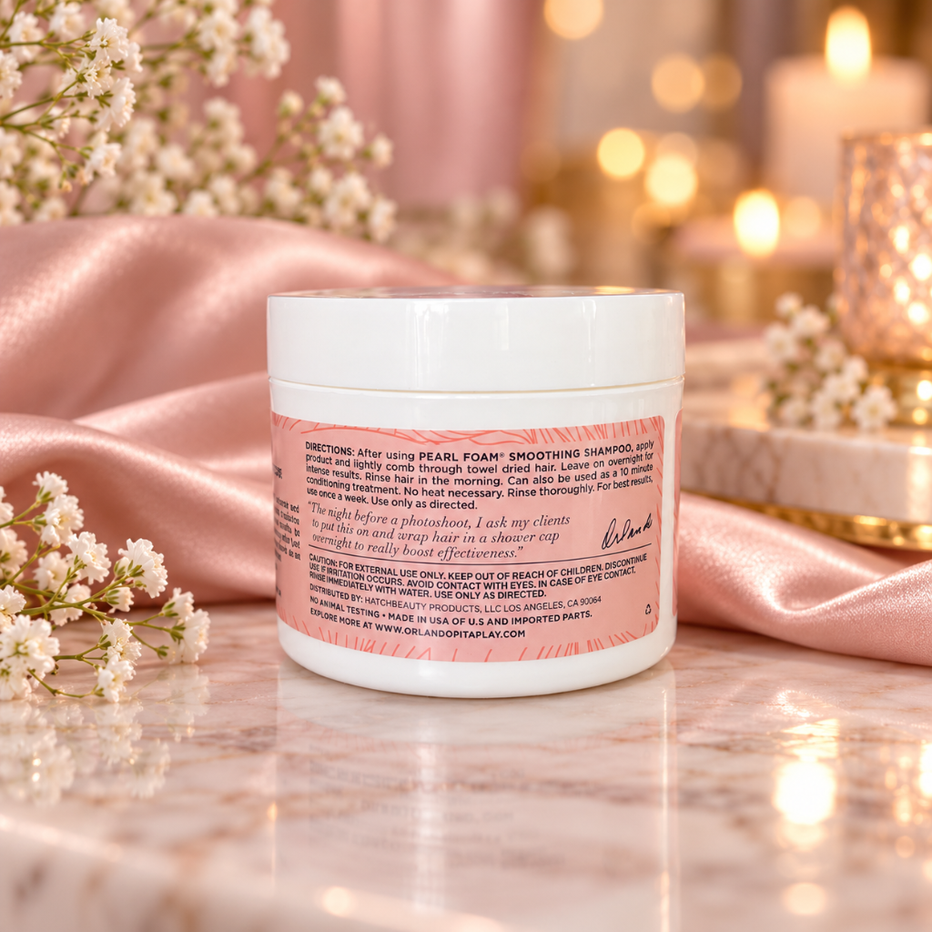 Orlando Pita Play Satin Pillow Overnight Hair Mask – Deep Moisture & Silky Shine – 10 oz