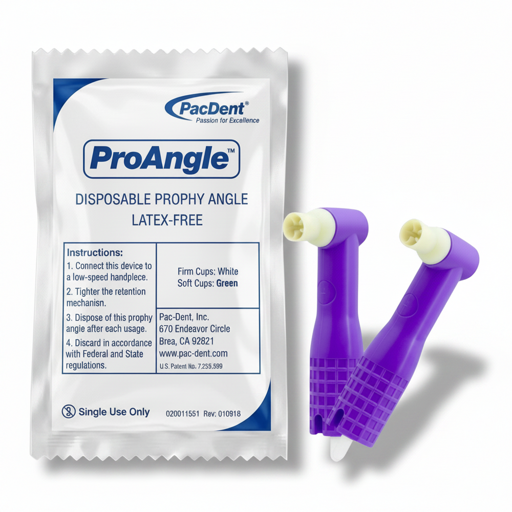 PacDent ProAngle Disposable Prophy Angles Firm White 
