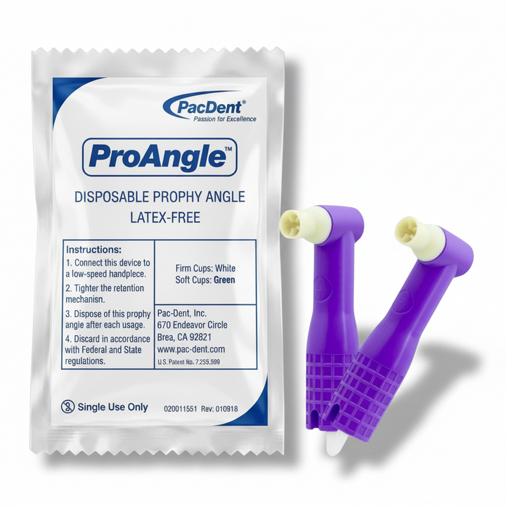 PacDent ProAngle Disposable Prophy Angles Firm White 