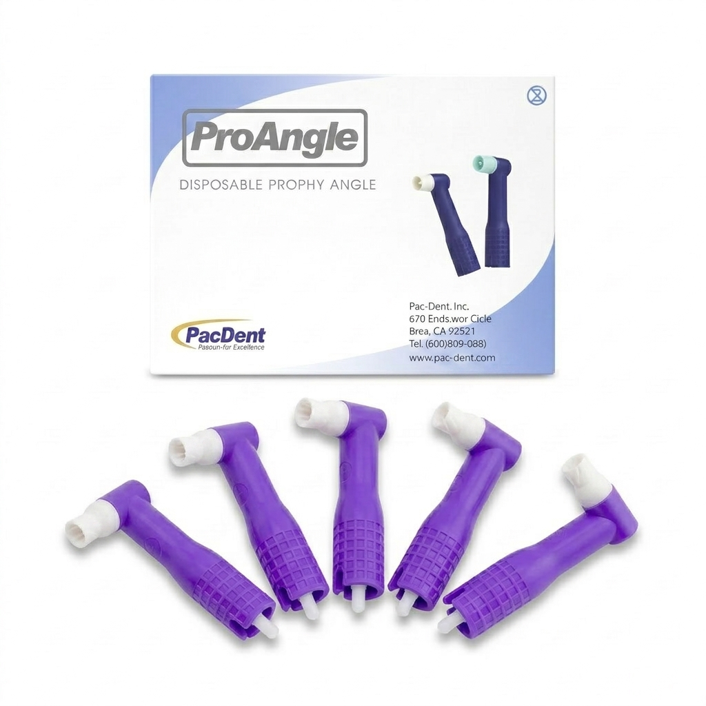 PacDent ProAngle Disposable Prophy Angles Firm White 50 Count