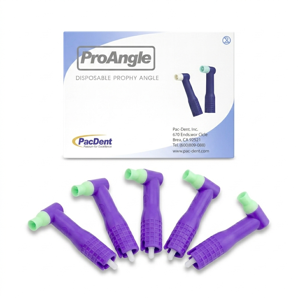 PacDent ProAngle Disposable Prophy Angles Soft Green 