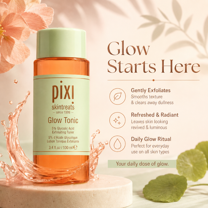 Pixi Glow Tonic 5% Glycolic Acid Exfoliating Toner 3.4 fl oz 100ml