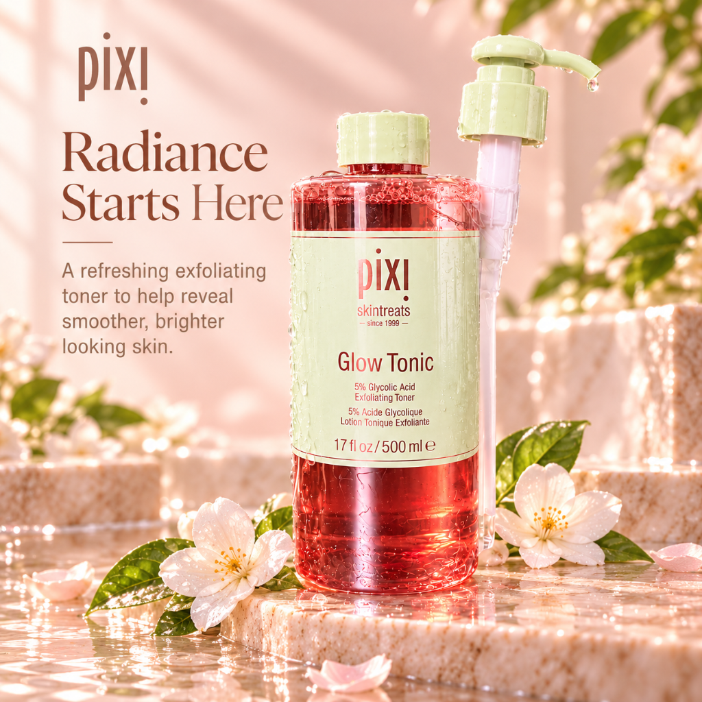 Pixi Glow Tonic 5% Glycolic Acid Exfoliating Toner 500ml / 17 fl oz