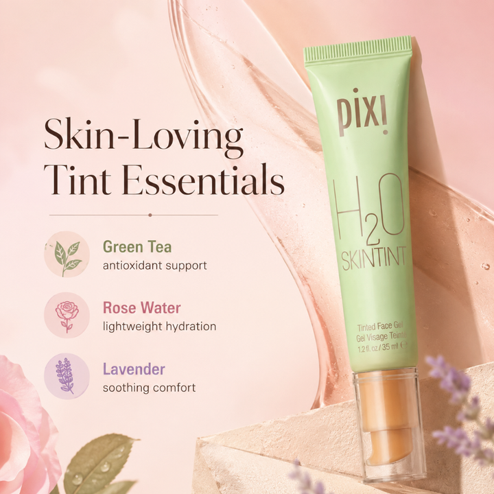 Pixi H2O SkinTint Tinted Face Gel Mahogany 1.2 fl oz