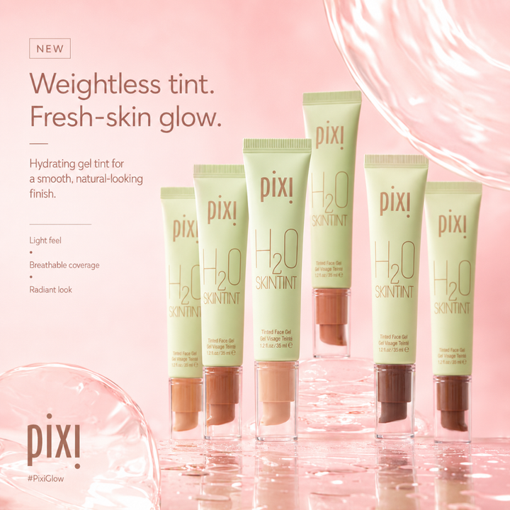 Pixi H2O SkinTint Tinted Face Gel Mahogany 1.2 fl oz