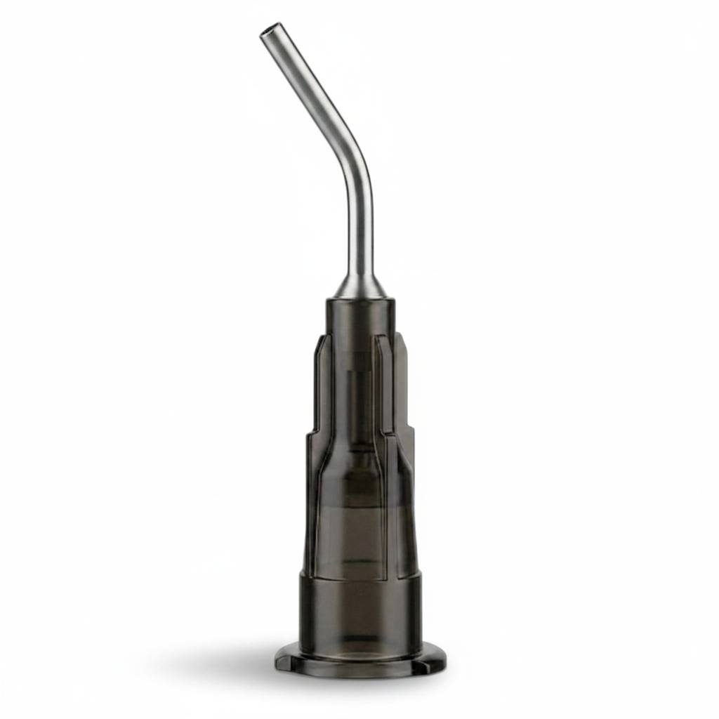 PlastCare USA Pre-Bent Dispensing Tips 20 Gauge 0.9mm Black 