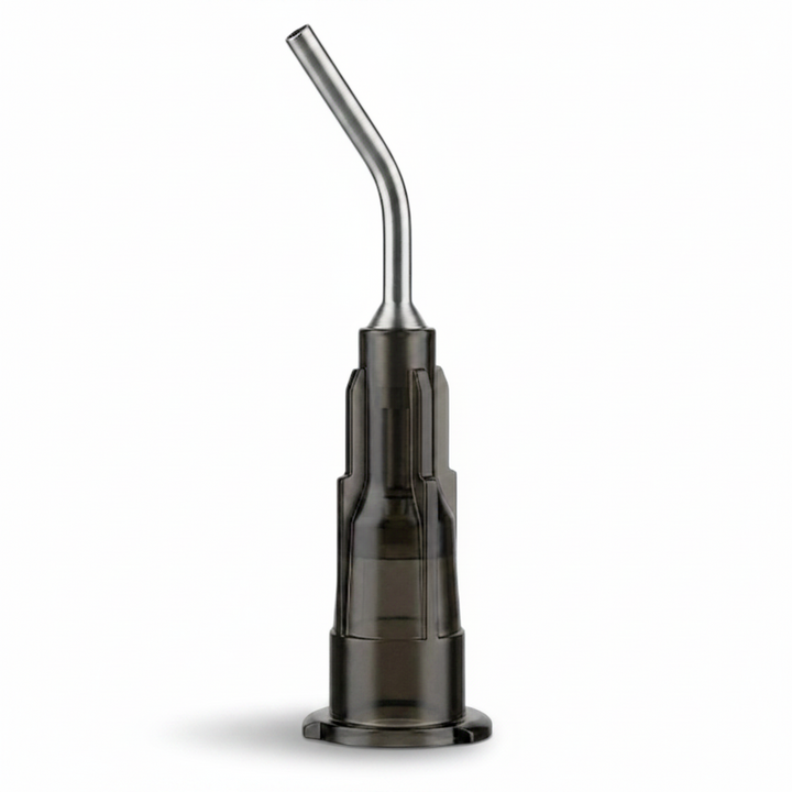 PlastCare USA Pre-Bent Dispensing Tips 20 Gauge 0.9mm Black 