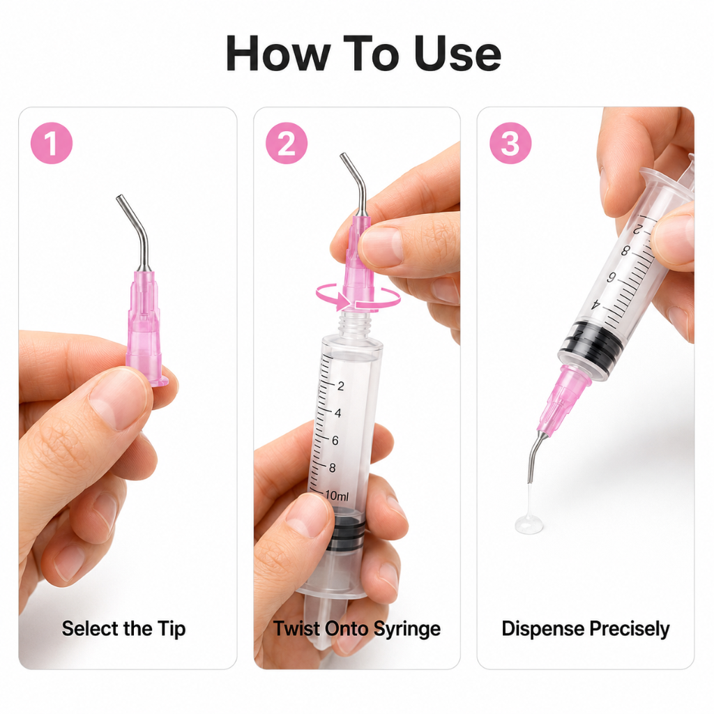 PlastCare USA Pre-Bent Dispensing Tips How