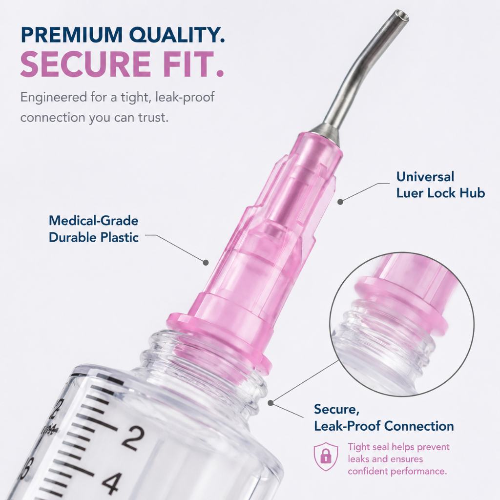 PlastCare USA Pre-Bent Dispensing Tips Secure