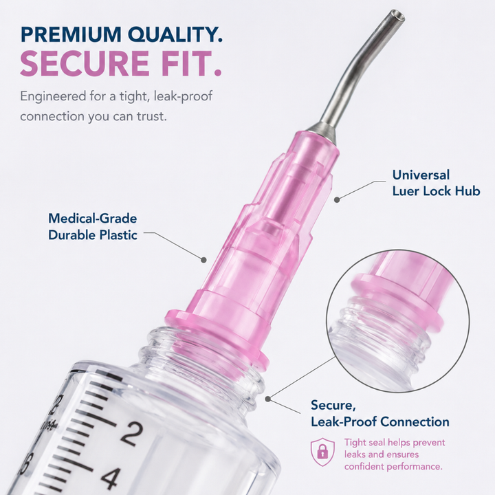 PlastCare USA Pre-Bent Dispensing Tips Secure