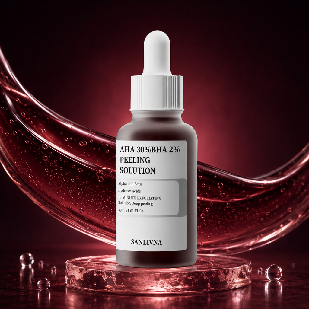SANLIVNA AHA 30% BHA 2% Exfoliating Face Serum Salicylic Glycolic Acid 30ml