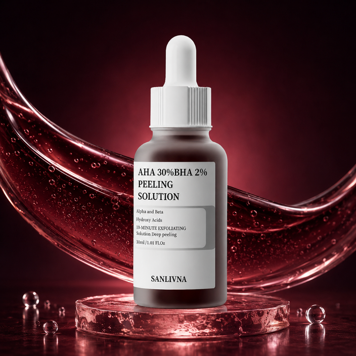 SANLIVNA AHA 30% BHA 2% Exfoliating Face Serum Salicylic Glycolic Acid 30ml