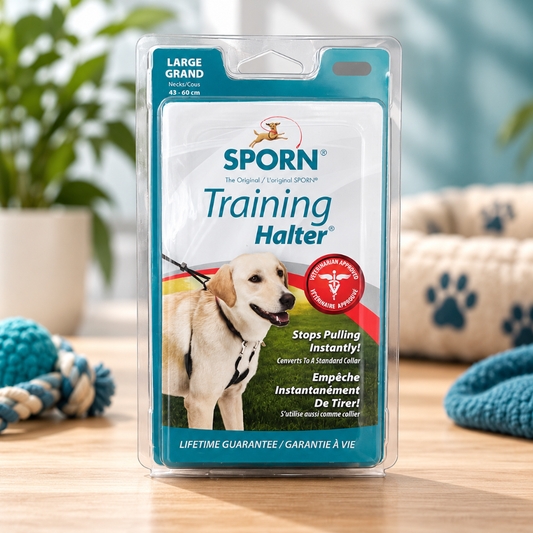 SPORN Training Halter for Dogs Large 43–60 cm Adjustable No-Pull Walking Collar