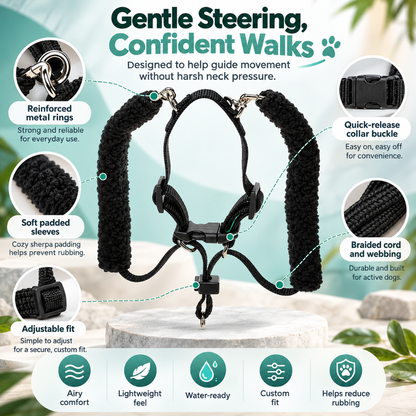 SPORN Training Halter for Dogs Large 43–60 cm Adjustable No-Pull Walking Collar