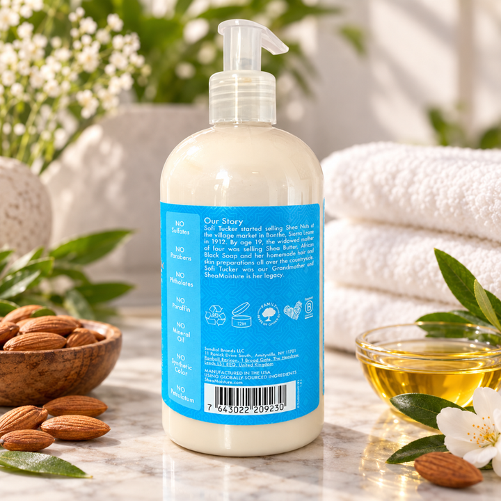 SheaMoisture Argan Oil &amp; Almond Milk Smooth &amp; Tame Conditioner 384ml for Frizzy Hair