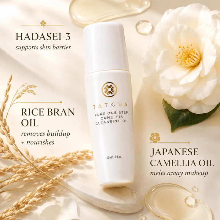 Tatcha Pure One Step Camellia Cleansing Oil Travel Size 50ml 1.7oz New