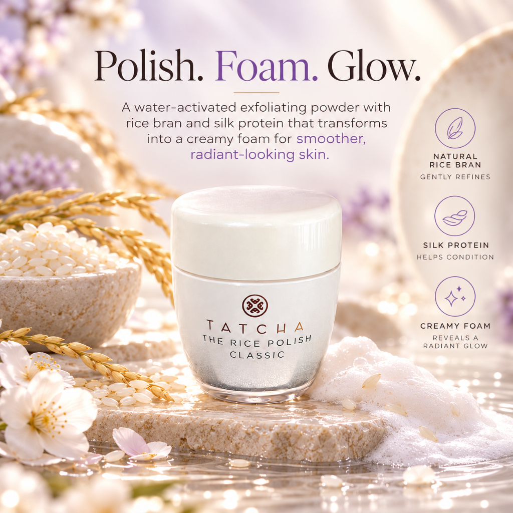 Tatcha The Rice Polish Classic Foaming Enzyme Powder 10g / 0.35 oz Face Exfoliant
