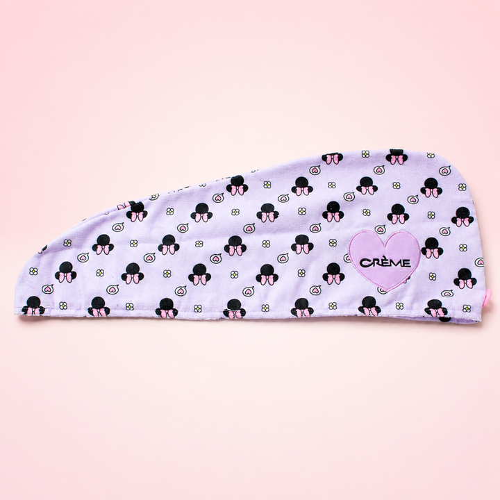 The Crème Shop Disney Minnie Mouse Microfiber Hair Towel Turban New
