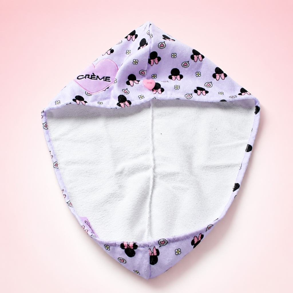The Crème Shop Disney Minnie Mouse Microfiber Hair Towel Turban New