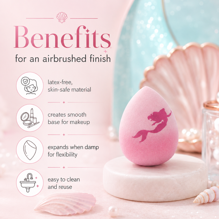 The Crème Shop Disney Princess Ariel Shore Blend Fantasy Sponge Duo
