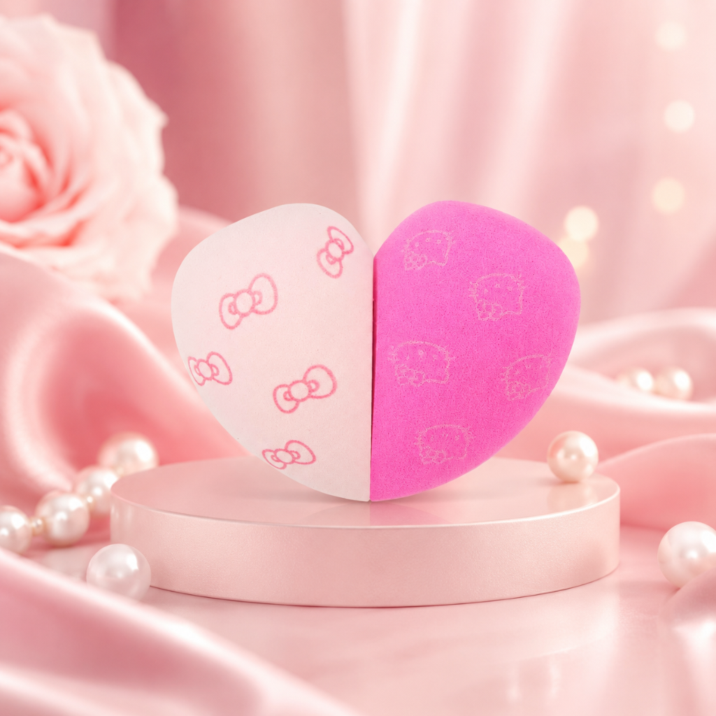The Crème Shop x Hello Kitty Premium Plush Makeup Blender Duo