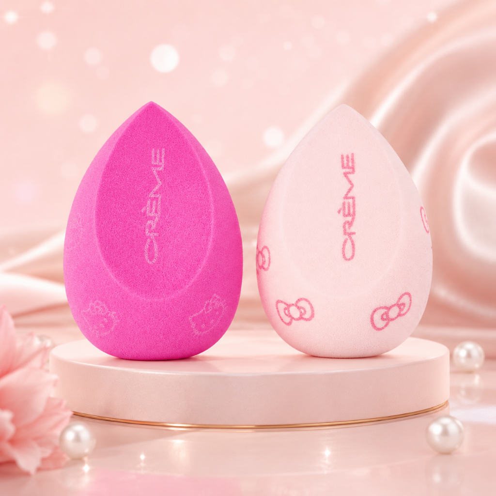 The Crème Shop x Hello Kitty Premium Plush Makeup Blender Duo