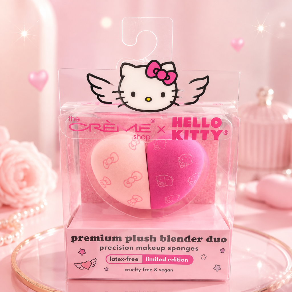 The Crème Shop x Hello Kitty Premium Plush Makeup Blender Duo