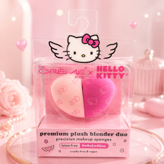 The Crème Shop x Hello Kitty Premium Plush Makeup Blender Duo