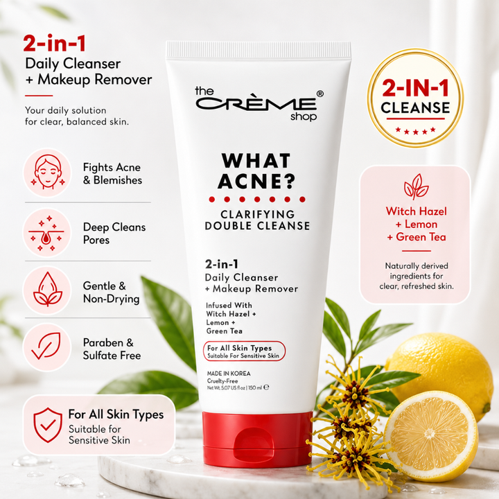 The Crème Shop What Acne 2-in-1 Clarifying Double Cleanse Face Wash 150ml