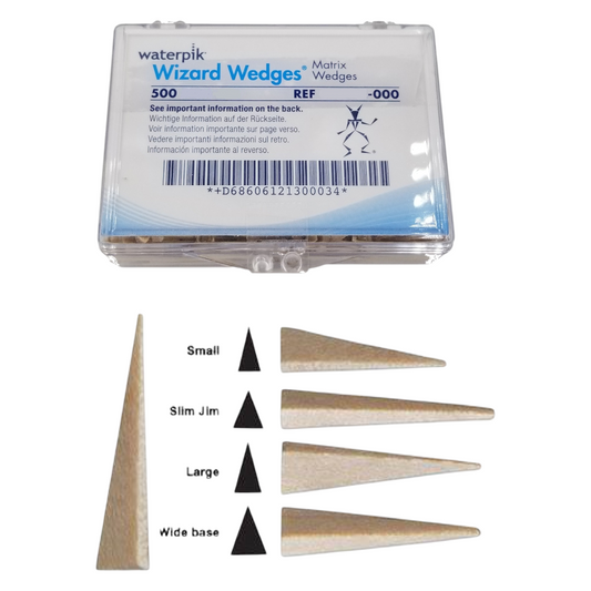 WaterPik Wizard Matrix Wedges Wide Base 500/Pk 061214-000 Hero