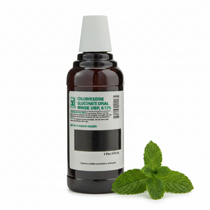 Xttrium Labs Dental 0.12% CHG Oral Rinse Mint Flavor Mouthwash 16oz Bottle – Chlorhexidine Gluconate Hero